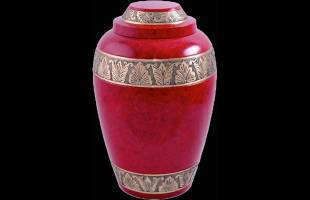 Red Alloy Urn