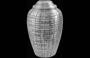 Silver Atlas Urn